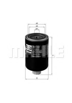 Filtro de combustível Mahle Original KC191 preço, a partir de 18,55 USD